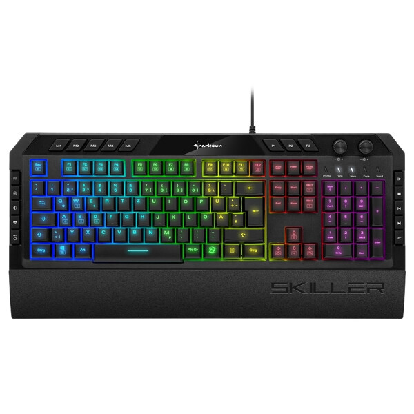 Sharkoon Skiller SGK5, Kabelgebunden, USB, Mechanischer Switch, QWERTZ, RGB-LED, Schwarz