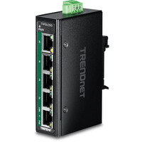 TRENDnet TI-PGLC50 PoE+ Industrial DIN-Rail Mini Switch -...