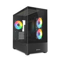 Sharkoon Gehäuse MK6 RGB Micro-ATX 1xGlas schwa - Midi/Minitower - ATX