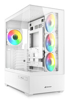 Sharkoon AK6 RGB White ATX weiß 4044951041701 - Tower - ATX