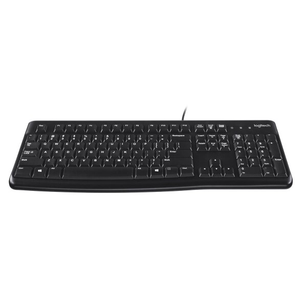 Logitech Keyboard K120 for Business - Volle Größe (100%) - Kabelgebunden - USB - QWERTY - Schwarz