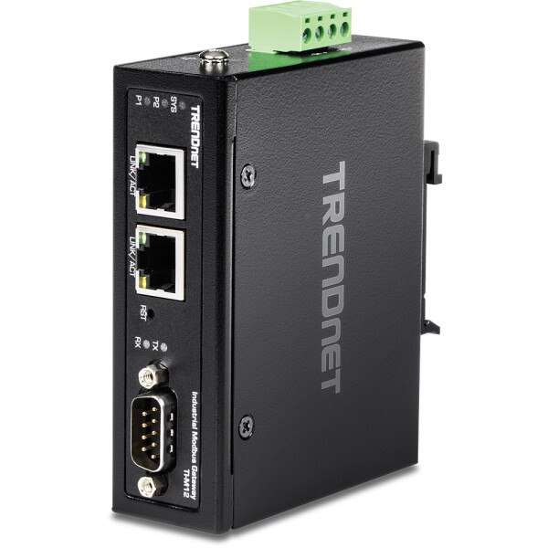 TRENDnet TI-M12 - Schwarz - Metall - DIN-Schiene - IP30 - 521243 h - 10,100 Mbit/s