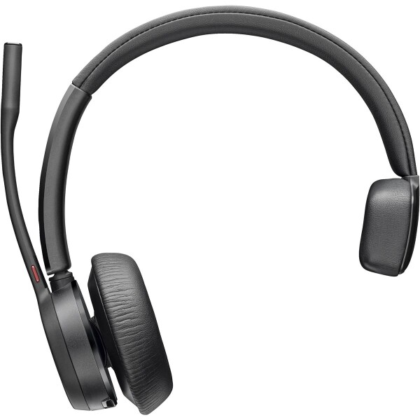Poly Voyager 4310-M UC Headset + USB-A-an-USB-C-Kabel + BT700 Dongle - Kabellos - Büro/Callcenter - 20 - 20000 Hz - Kopfhörer - Schwarz