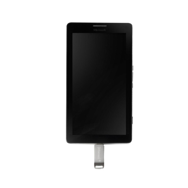 Intenso cMobile Line, 32 GB, USB Type-A / USB Type-C, 3.2 Gen 1 (3.1 Gen 1), 70 MB/s, Drehring, Silber