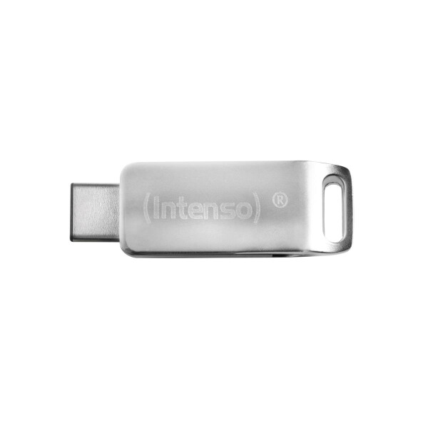 Intenso cMobile Line, 32 GB, USB Type-A / USB Type-C, 3.2 Gen 1 (3.1 Gen 1), 70 MB/s, Drehring, Silber