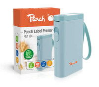 Peach Etikentendrucker PE110 blau -...