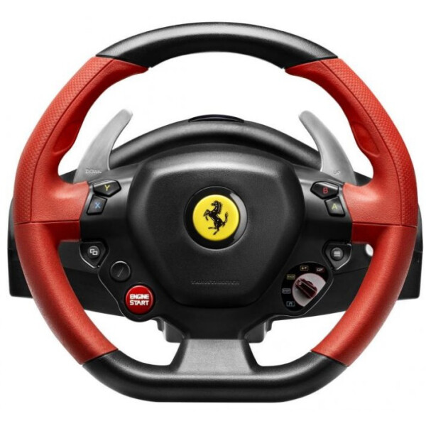 ThrustMaster Ferrari 458 Spider, Lenkrad + Pedale, Xbox One, D-Pad, Kabelgebunden, Schwarz, Rot, 370 mm