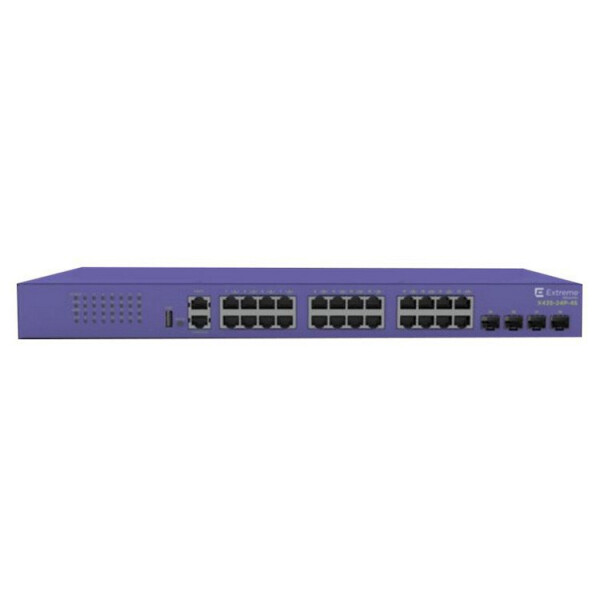 Extreme Networks ExtremeSwitching X435, Managed, Gigabit Ethernet (10/100/1000), Power over Ethernet (PoE), Rack-Einbau