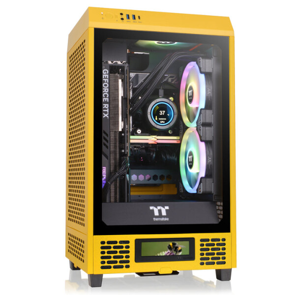 Thermaltake CA-1X9-00S4WN-00, Mini Tower, PC, Gelb, Mini-ITX, SPCC, 20 cm