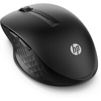 HP 430 Wireless-Maus für mehrere Geräte - Beidhändig - Optisch - RF Wireless + Bluetooth - 1200 DPI - Schwarz
