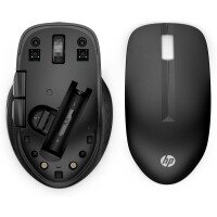 HP 430 Wireless-Maus für mehrere Geräte - Beidhändig - Optisch - RF Wireless + Bluetooth - 1200 DPI - Schwarz