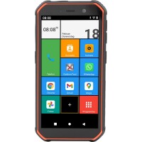 Olympia TREK, 14 cm (5.5"), 3 GB, 32 GB, 13 MP, Android 10, Schwarz, Orange