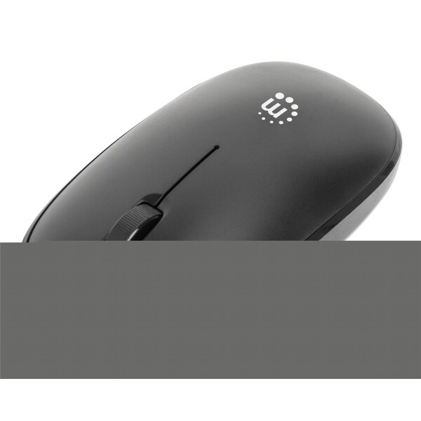Manhattan MW3050 Kabellose USB-Maus Mausrad schwarz - Maus - Maus - 1.200 dpi