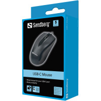 SANDBERG USB-C Mouse - Beidhändig - Optisch - USB Typ-C - Maus - 1.200 dpi