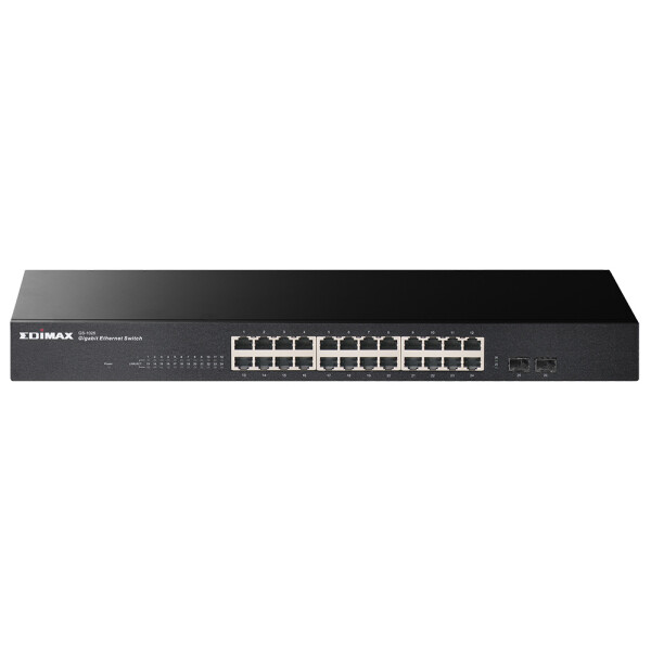 Edimax GS-1026 V3, Unmanaged, Gigabit Ethernet (10/100/1000), Vollduplex, Rack-Einbau