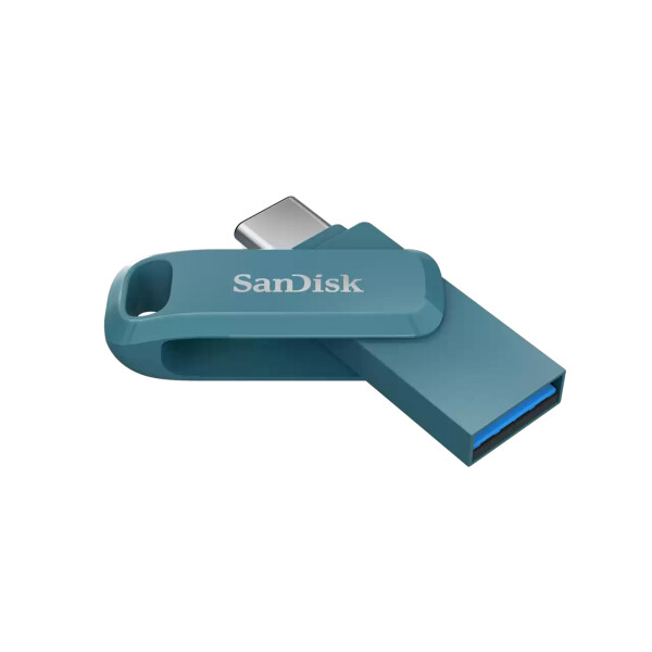 SanDisk Ultra Dual Drive Go, 1 TB, USB Typ-C, 3.2 Gen 1 (3.1 Gen 1), 400 MB/s, Drehring, Türkis