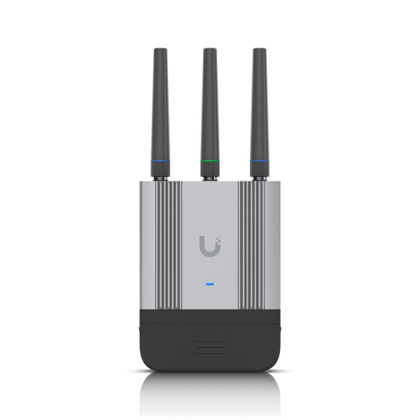 Ubiquiti UMR-Industrial, Router für Mobilfunknetz, Schwarz, Grau, Aluminium, Polycarbonat (PC), Wand-/Stangen-/DIN-Schienenmontage, Status, Gigabit Ethernet