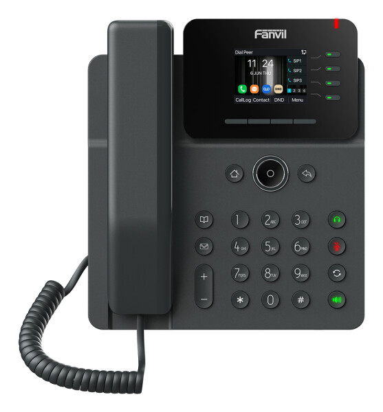 Fanvil V61W IP Phone black/2.4" color screen - VoIP-Telefon - SIP