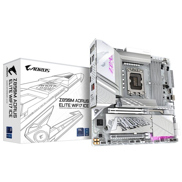 Gigabyte Z890M A Elite WF7 ICE Z890 S1851 mATX DDR5 - Mainboard - Intel Sockel 1851 (Core Ultra 100&200)
