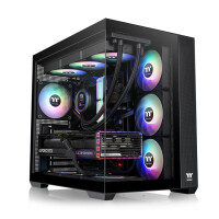 Thermaltake View 380 TG ARGB, Midi Tower, PC, Schwarz,...