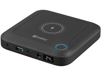 SANDBERG 420-57 - 24000 mAh - Quick Charge 2.0 - Kabelloses Aufladen - Schwarz