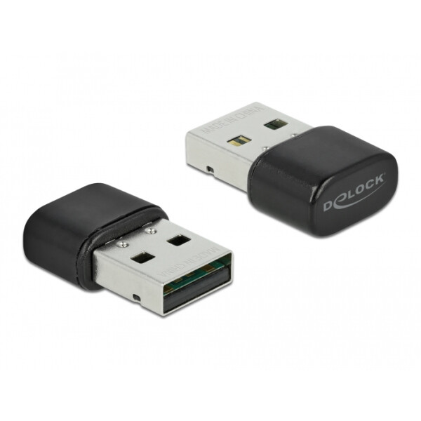 Delock Bluetooth 4.2 und Dualband WLAN ac/a/b/g/n 433 Mbps USB Adapter, Verkabelt & Kabellos, USB, WLAN, 433 Mbit/s, Schwarz