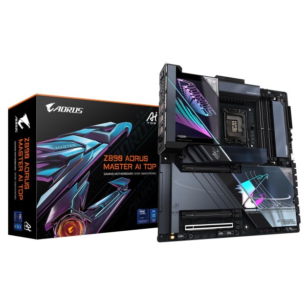 Gigabyte Z890 AORUS MASTER AI TOP, Intel, LGA 1851 (Socket V1), Intel Core Ultra (Series 2), LGA 1851, 256 GB, DDR5-SDRAM
