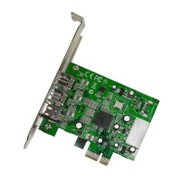 StarTech.com 3 Port 800+400 FireWire PCI Express Schnittstellen Combo Karte - PCIe - Firewire 800 / 400 - PCIe 1.1 - Grün - 149905 h - Texas Instruments - XIO2213B