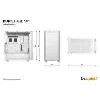 Be Quiet! Pure Base 501 Airflow White - Midi/Minitower - ATX