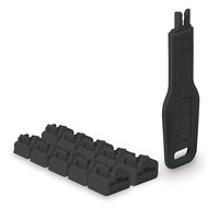 Lindy RJ45 Port Schlösser schwarz 10 Stck+ 1 Schlüssel