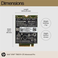 HP XMM" 7560 LTE-Advance WWAN - Eingebaut - Kabellos...