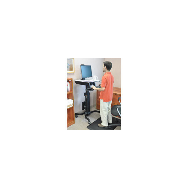 Ergotron WorkFit-C, Single HD Sit-Stand Workstation, Multimedia-Wagen, Schwarz, Grau, 12,7 kg, 76,2 cm (30"), 75 x 75,100 x 100,200 x 100,200 x 200, 360°