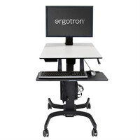 Ergotron WorkFit-C - Single HD Sit-Stand Workstation -...