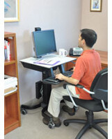 Ergotron WorkFit-C - Single HD Sit-Stand Workstation -...