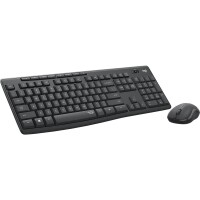 Logitech MK295 Silent Wireless Combo - Volle Größe (100%) - Kabellos - RF Wireless - Graphit - Maus enthalten