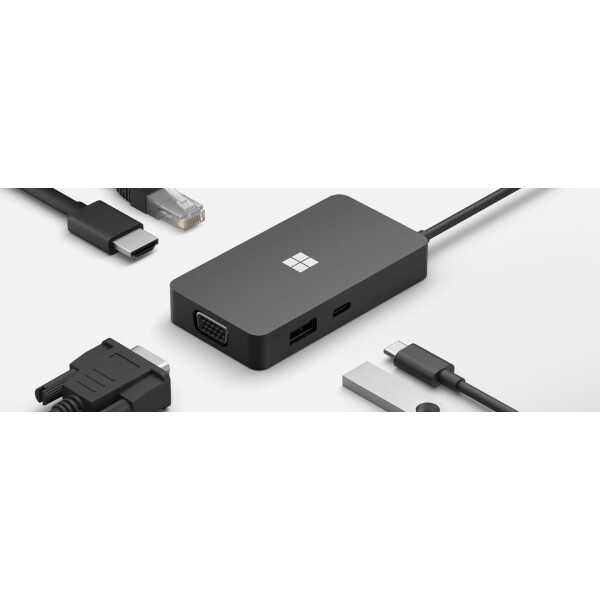 Microsoft 1E4-00004, Schwarz, HDMI, RJ-45, USB 3.2 Gen 1 (3.1 Gen 1) Type-C, USB 3.2 Gen 2 (3.1 Gen 2) Type-A, VGA