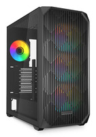 Sharkoon Gehäuse AK3 RGB ATX 1xGlas schwa - Midi/Minitower - ATX