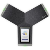 Poly Trio C60 IP-Konferenztelefon für Microsoft Teams und PoE-fähig Kein Funkmodul - IP-Konferenztelefon - Schwarz - LCD - 12,7 cm (5") - 720 x 1280 Pixel - G.711a - G.711u - G.719 - G.722 - G.722.1 - G.722.1C - G.729ab - OPUS - iLBC