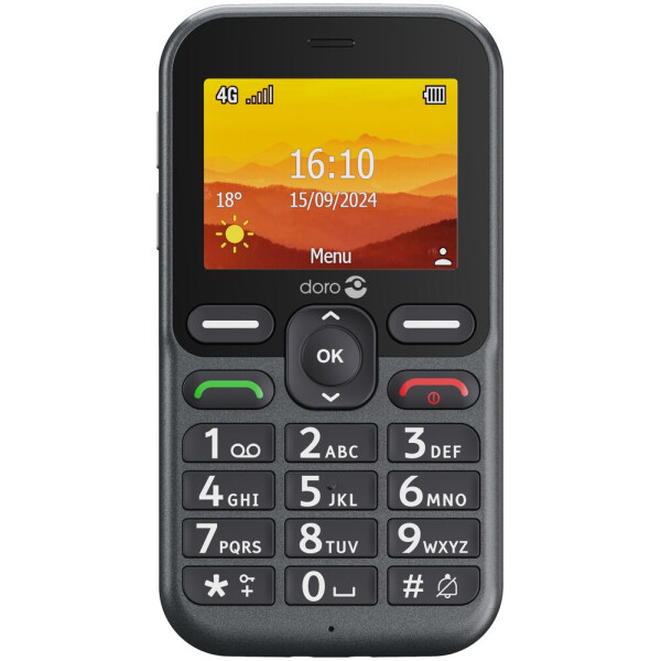 Doro Leva L10, Balken, Single SIM, 6,1 cm (2.4"), 2 MP, 1150 mAh, Schwarz