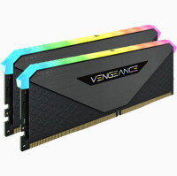 Corsair Vengeance RGB CMN16GX4M2Z3200C16 - 16 GB - 2 x 8 GB - DDR4 - 3200 MHz - 288-pin DIMM - Schwarz