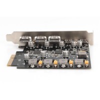 DIGITUS PCIe Karte 2x USB-C + 3x USB A