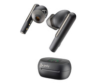 Poly Voyager Free 60+ UC Carbon Black Earbuds +BT700 USB-C Adapter +Touchscreen-Ladeetui - Kabellos - Anrufe/Musik - Kopfhörer - Schwarz