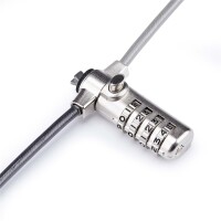 StarTech.com Slim Lock K-Slot Compatible 6.6ft Combination Locking Cable