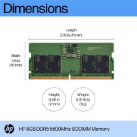 HP DDR5 - Modul - 8 GB - SO DIMM 262-PIN - 5600 MHz/PC5-44800