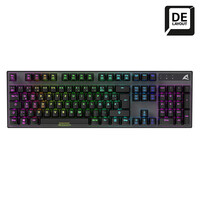 Sharkoon SKILLER SGK20 Brown - Kabelgebunden - USB - Mechanischer Switch - QWERTZ - RGB-LED - Schwarz