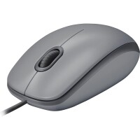 Logitech M110 Silent - Beidhändig - Optisch - USB Typ-A - 1000 DPI - Graphit - Grau