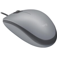 Logitech M110 Silent - Beidhändig - Optisch - USB Typ-A - 1000 DPI - Graphit - Grau
