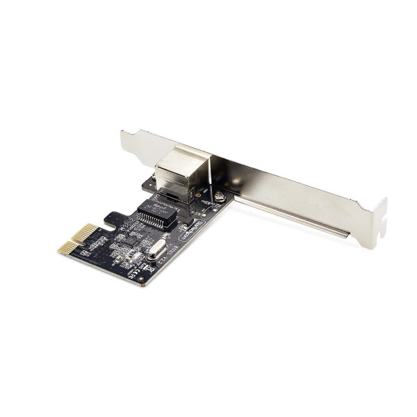 StarTech.com 1-Port Gigabit Netzwerkkarte, PCI-Express LAN-Karte, 10/100/100Mbps NIC, Realtek RTL8111H 1Gb PCIe Netzwerkadapter, Windows und Linux Kompatibel, TAA-konform, Eingebaut, Kabelgebunden, PCI Express, Ethernet, Schwarz