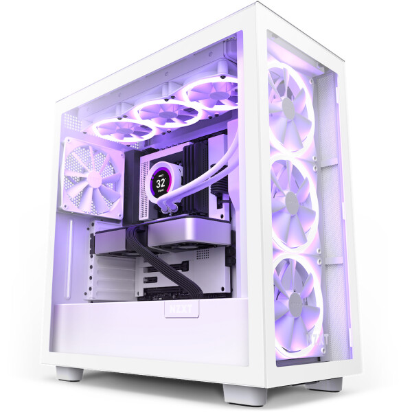 NZXT CM-H71EW-02, Midi Tower, PC, Weiß, ATX, micro ATX, Mini-ATX, 120,140 mm, 1x 140 mm, 1x 120 mm, 2x 140 mm, 3x 120 mm, 3x 140 mm