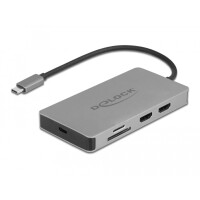 Delock USB Type-C Dockingstation 4K - Dual HDMI MST / USB...